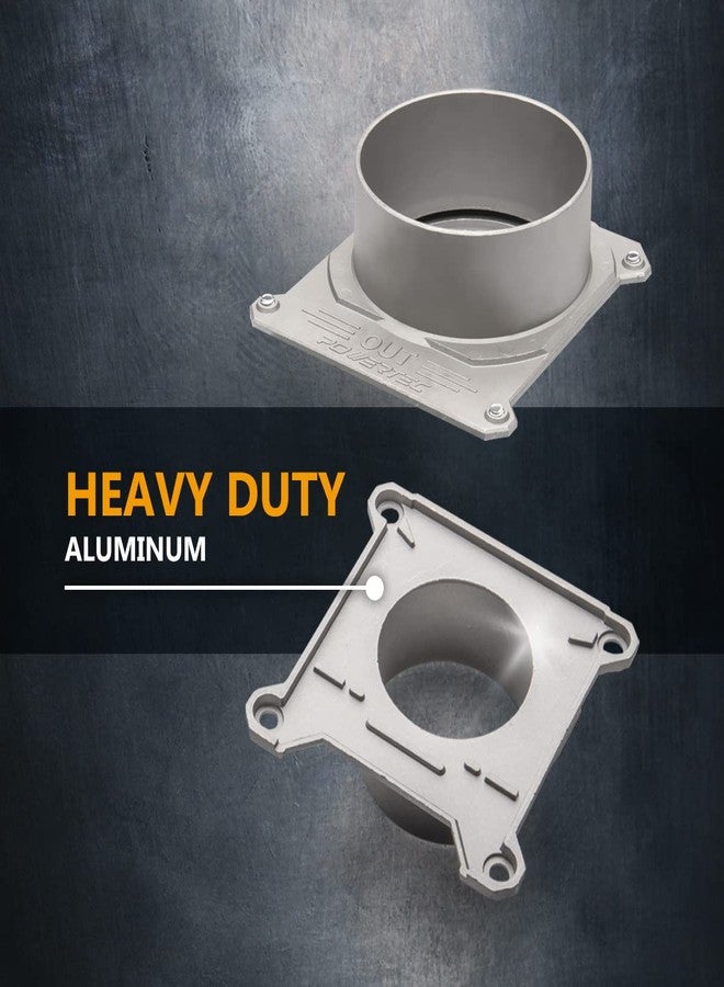 باورتيك بوابة انفجار POWERTEC 70326-P4 مقاس 4 بوصات، مزودة بمانع انسداد ومانع تسرب هواء لجمع الغبار، عبوة من 4 قطع - Image 5