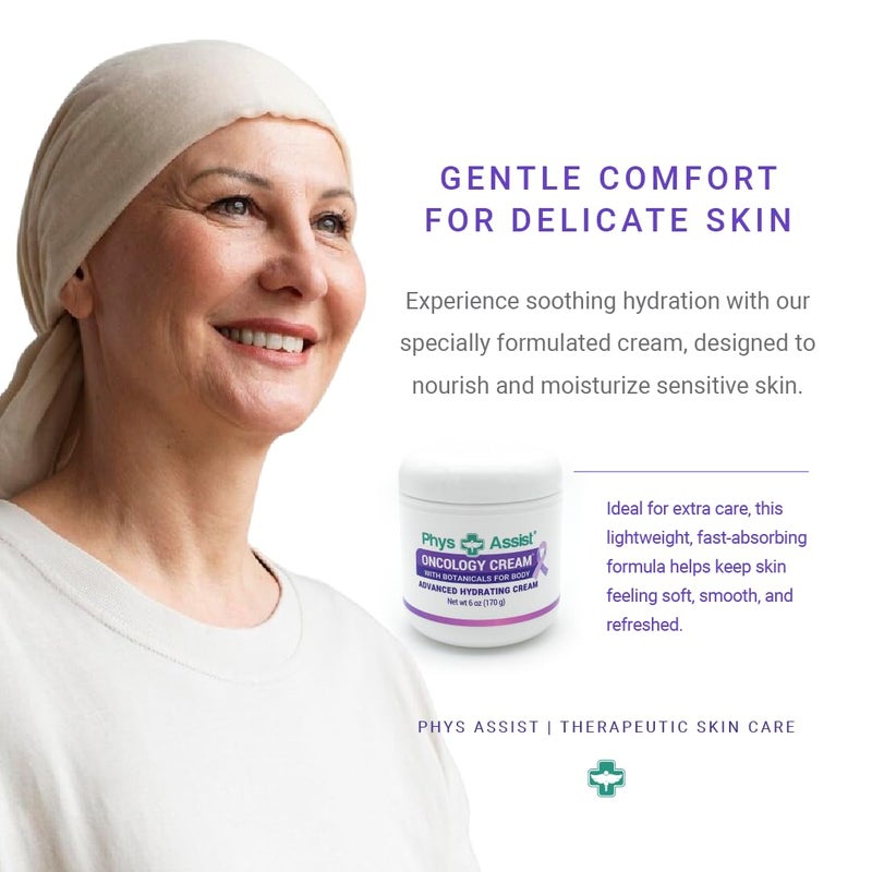 PhysAssist - Oncology Body Cream with Botanicals, 6 oz. Soothing and Hydrating to Stressed Skin. Made with Oils of Lavender, Calendula, and Peppermint. Non-Irritant, Clinically Tested. - Image 4