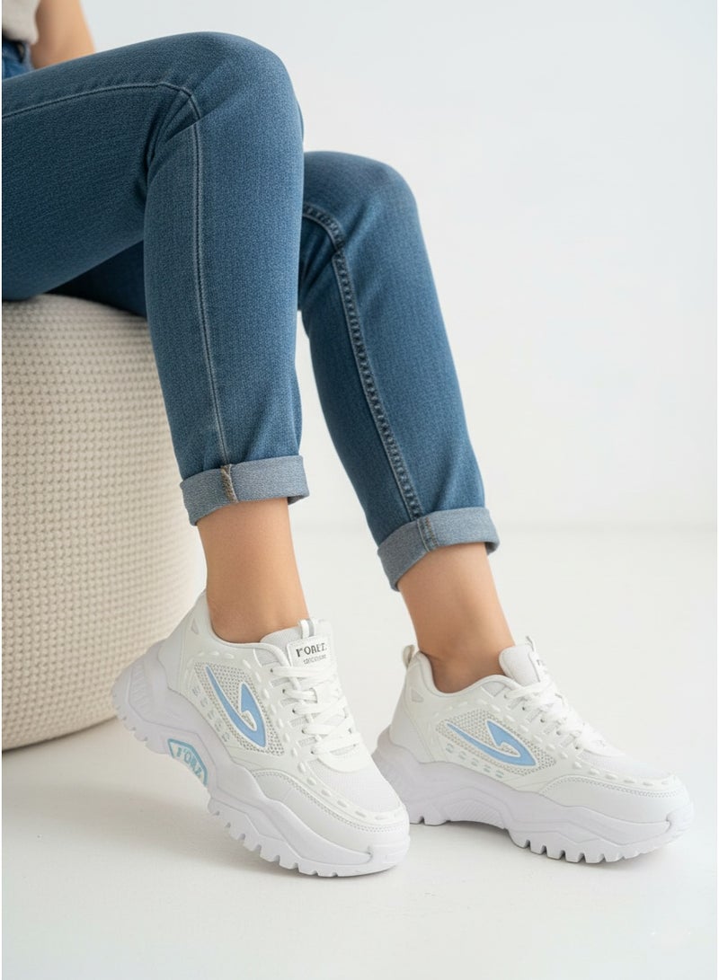 فيبراندا كوتشي أبيض عصري ومميز L-1040-ابيض&لبني - Image 1