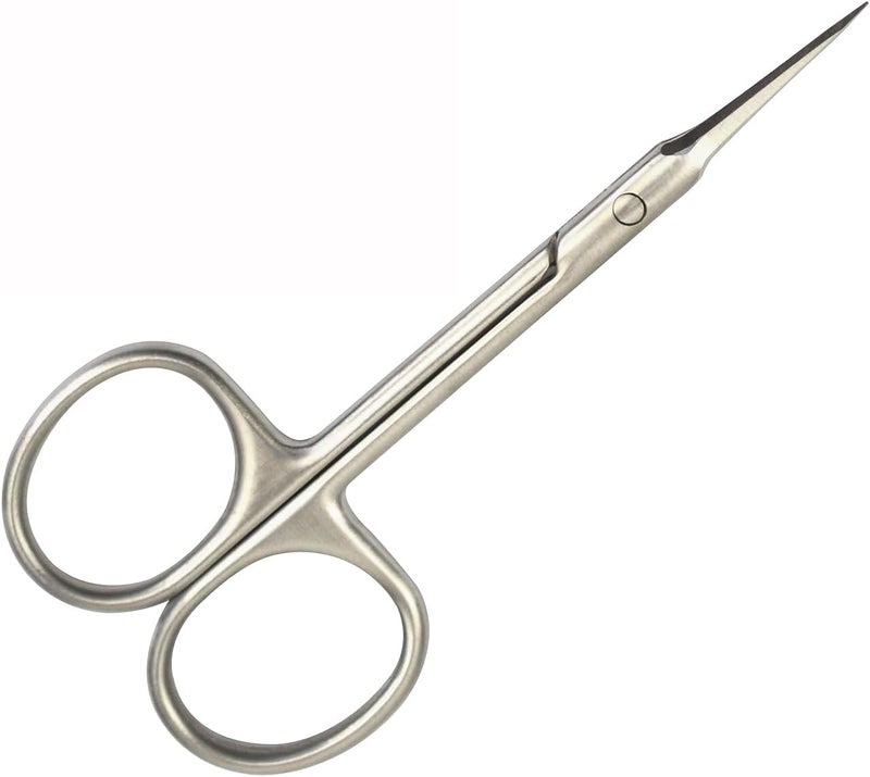 YTBYT Cuticle Scissors Nail Scissors Extra Fine Small Scissors Multipurpose Beauty Scissors for Eyebrow Eyelash Trim Nail and Dry Skin Straight Tip