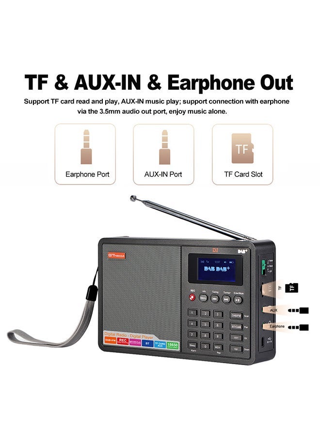 نيبمينينت Portable Digital Radio V473 Black - Image 2