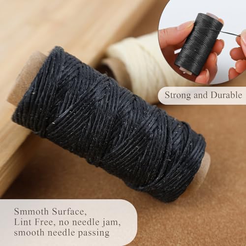 Lineco, Natural Waxed Linen Thread 20 Yards, Books by Hand Natural, Black, Brown Color for Sewing, Bookbinding (3/Pkg) - Image 4
