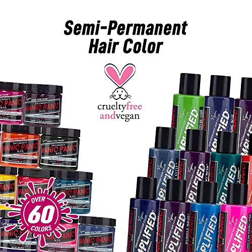 MANIC PANIC Voodoo Blue Hair Color - Amplified - Semi Permanent Hair Dye - Dark Cyan Blue with Green Undertones - For Dark, Light Hair- Vegan, PPD & Ammonia Free For Coloring Hair on Men & Women - Image 5