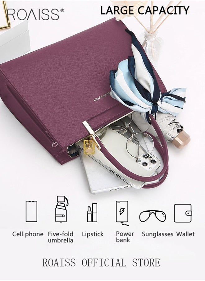 roaiss Exquisite Elegant Handbags for Women Large Capacity Premium Ladies Shoulder Crossbody Bags with Silk Scarf and Gift Bag Perfect Gifts for Mother Wife Bridal Suitable for Ramadan Wedding or Casual Time  - Image 3