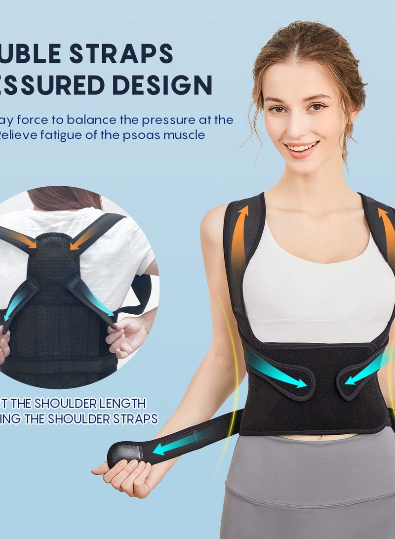 Unisex Anti-Hunchback Posture Corrector Adjustable Back Scoliosis Correction Belt Back Support Spinal Corset (M) Code - Image 5