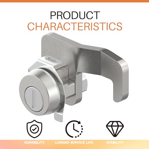 Xinxinlin 1570 Replacement Mail Box Lock Replacement for Florence F Series CBU & 4C Mail Units L-1172C, C9100 with 3 Keys and a Latch, Replacement USPS Mailbox Key Lock - Image 2