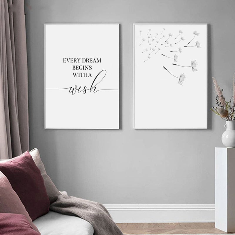🏠 لوحات حائط ثلاثية برسومات الهندباء قياس 40 سم بدون إطار - Image 5