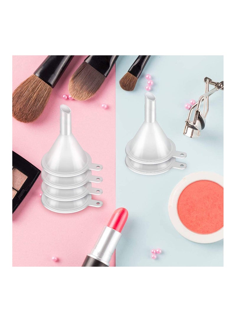 SYOSI 24 Pack Mouth Clear White Plastic Filter Funnel Oil Funnels Mini Clear Plastic Funnels for Fragrance Essential Oils Lab Bottle for Kitchen/Laboratory/Garage/Car Liquids  - Image 5