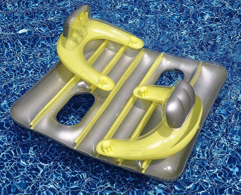 Swimline Face to Face Double Inflatable Swimming Pool Float - Image 2