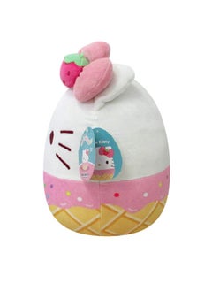 SQUISHMALLOW Squishmallows Official Kellytoy Sanrio Squad Squishy Stuffed Plush Toy Animal (Hello Kitty (Strawberry Ice Cream), 12 inch)  - Image 2