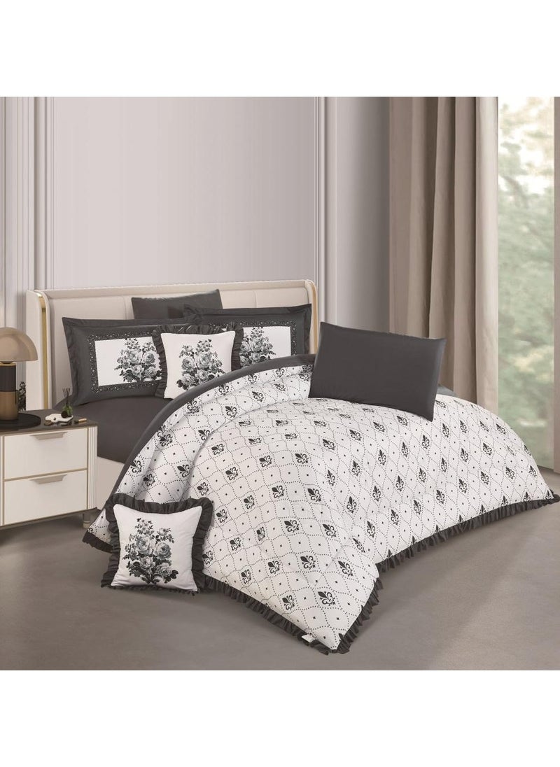 Crown - Plain double-sided double-sided bed sheet, 4 pieces, size 140 x 200 cm - Image 1