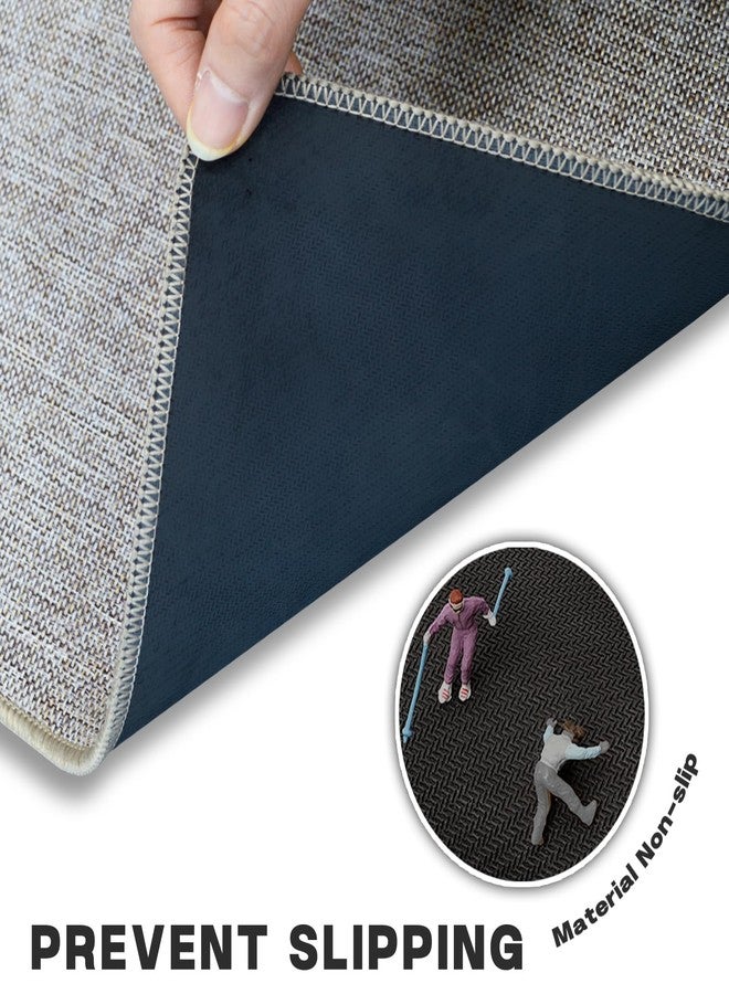 Yancorp Thin Bathroom Rugs 24"x 35" Non-Slip Rubber Bath Mats for Bathroom Quick Dry Bath Rugs, Cozy Cloth Bathroom Mat fit Under Door, Sink, Bathtub, Floor, Shower, Khaki - Image 4