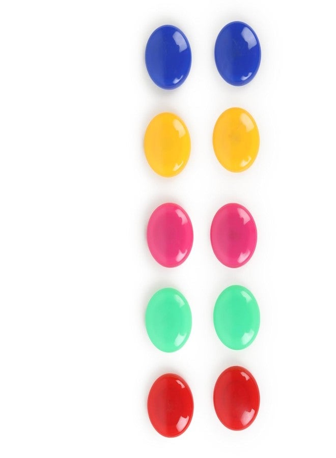 YAJNAS Fridge Magnet Pack of 10 Colorful Magnet for Fridge, Magnetic White-Boards - Sticky Stick Notes, Photos, Charts Notice Board/Planning Magnets - Fridge Magnetic Button, 30 mm, Random Color - Image 1
