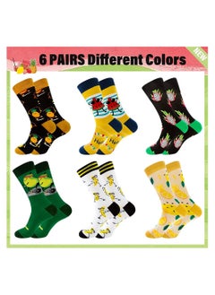 Men Fun Socks, Crazy Colorful Funny Socks, Novelty Funky Crew Socks