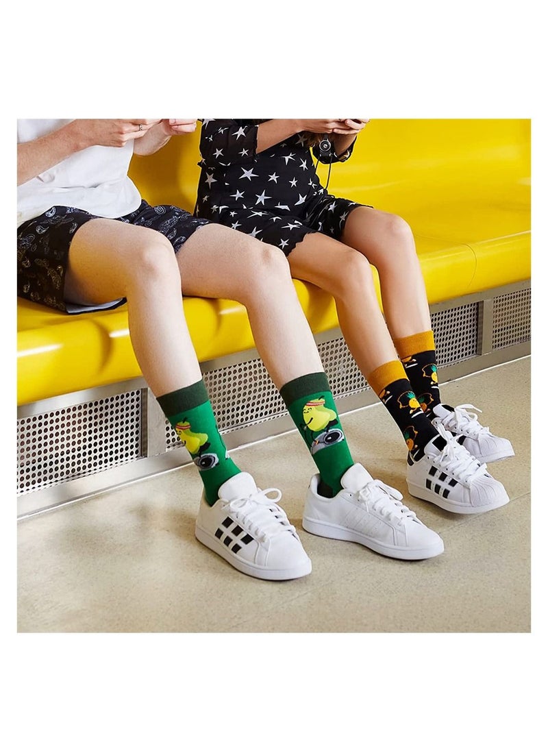SYOSI - Men Fun Socks, Crazy Colorful Funny Socks, Novelty Funky Crew Socks - Image 1