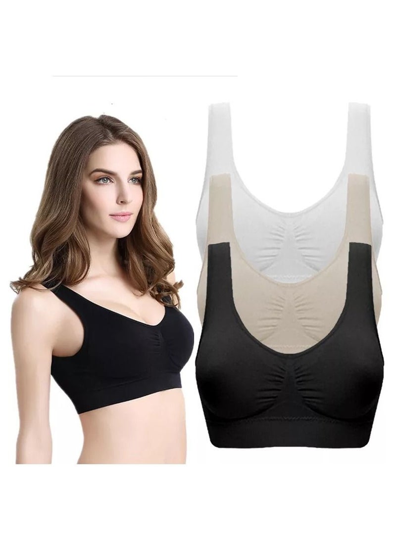 3 Pcs Set Seamless Sports Bras Women Fitness Sport Vest Plus Size Push Up Bra Athletic Underwear Sport Bras Sportswear  - Image 2