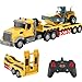 CALEST Remote Control Semi Truck with Trailer 24 Inch RC SemiTrailer Engineering Tractor with Road Roller Toys124 Truck with LED Lights Music Great Gift for Boys Girls - Image 2