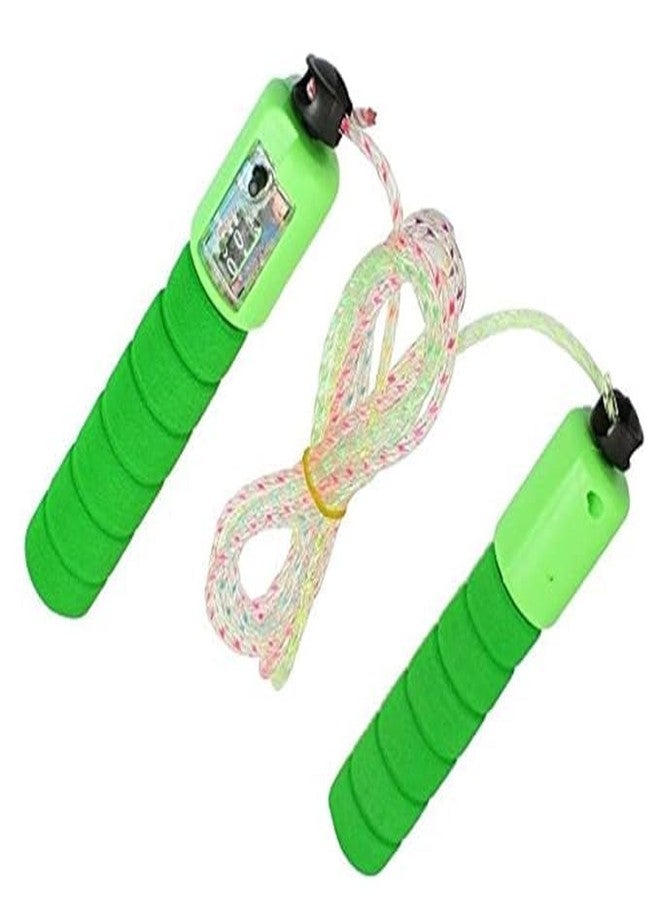 AG E-Com Jump Rope Digital Counting Calorie Jump Counter Jump Ropes Fitness Sport Skipping Ropes Indoor/Outdoor Workout Skipping Ropes(MultiColour, 1 pc) - Image 2