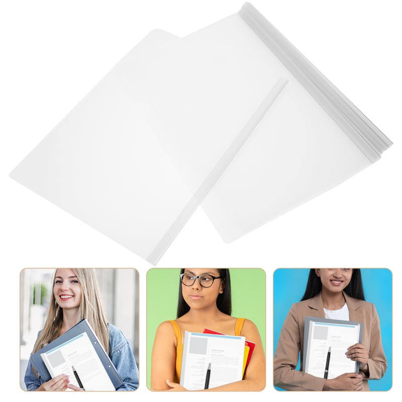 10Pcs Report Covers with Sliding Document Folders File Lever Clips Resume Covers - Image 2