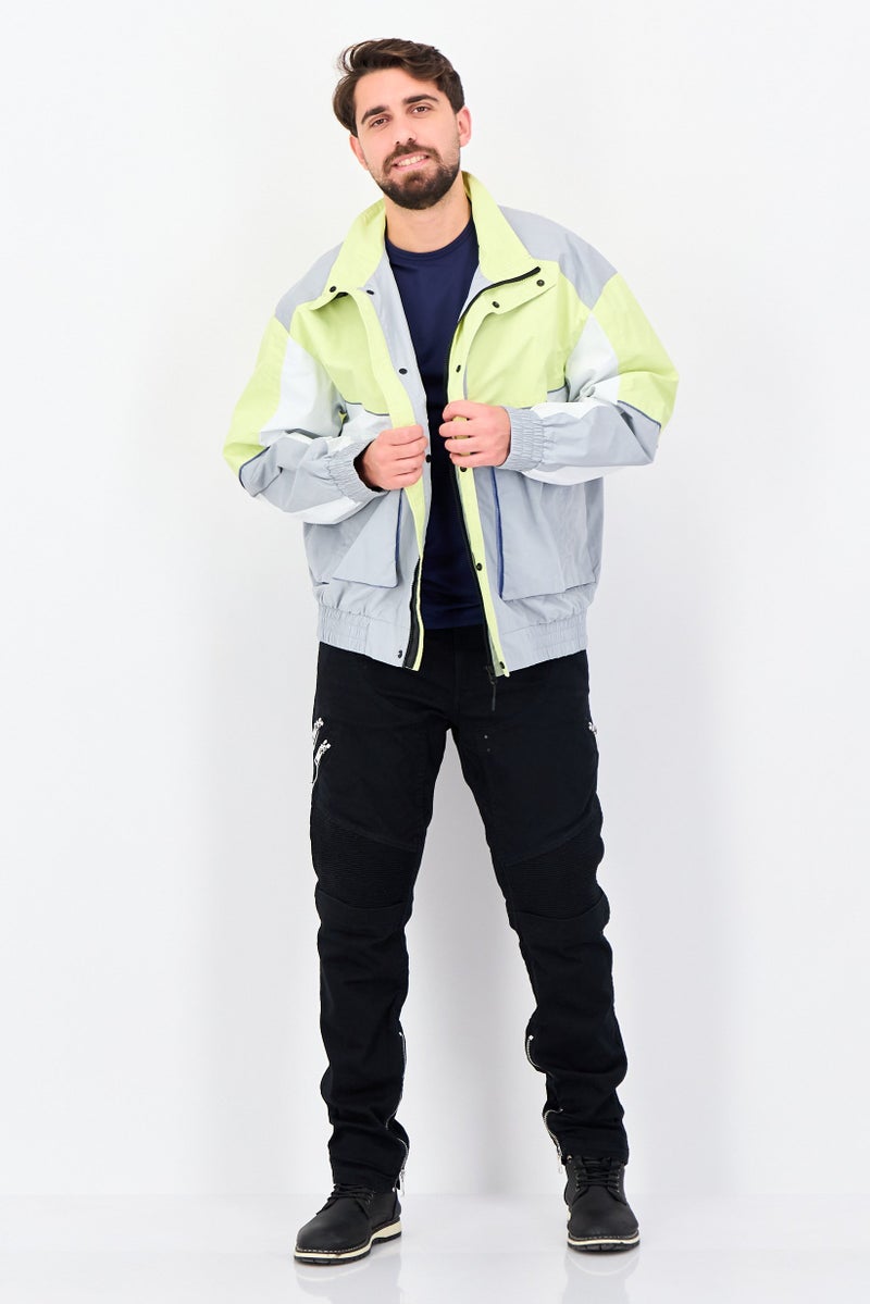 Selected Homme Men Oversized Solid Windbreaker Jacket, Multicolor - Image 3