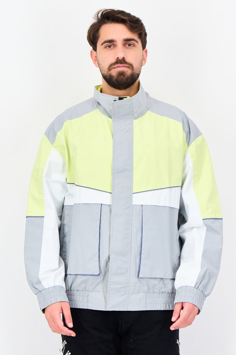 Selected Homme Men Oversized Solid Windbreaker Jacket, Multicolor - Image 1