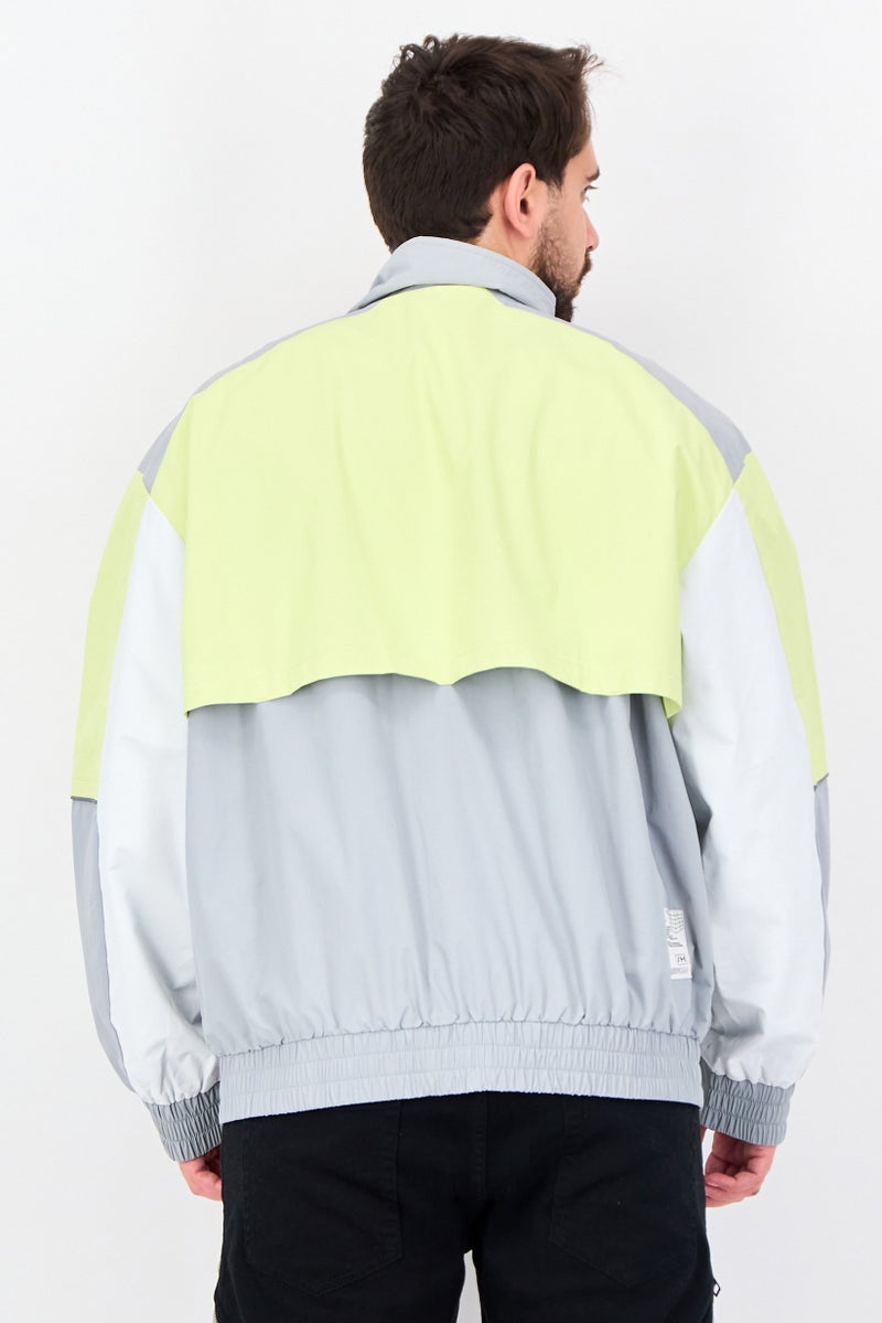 Selected Homme Men Oversized Solid Windbreaker Jacket, Multicolor - Image 2