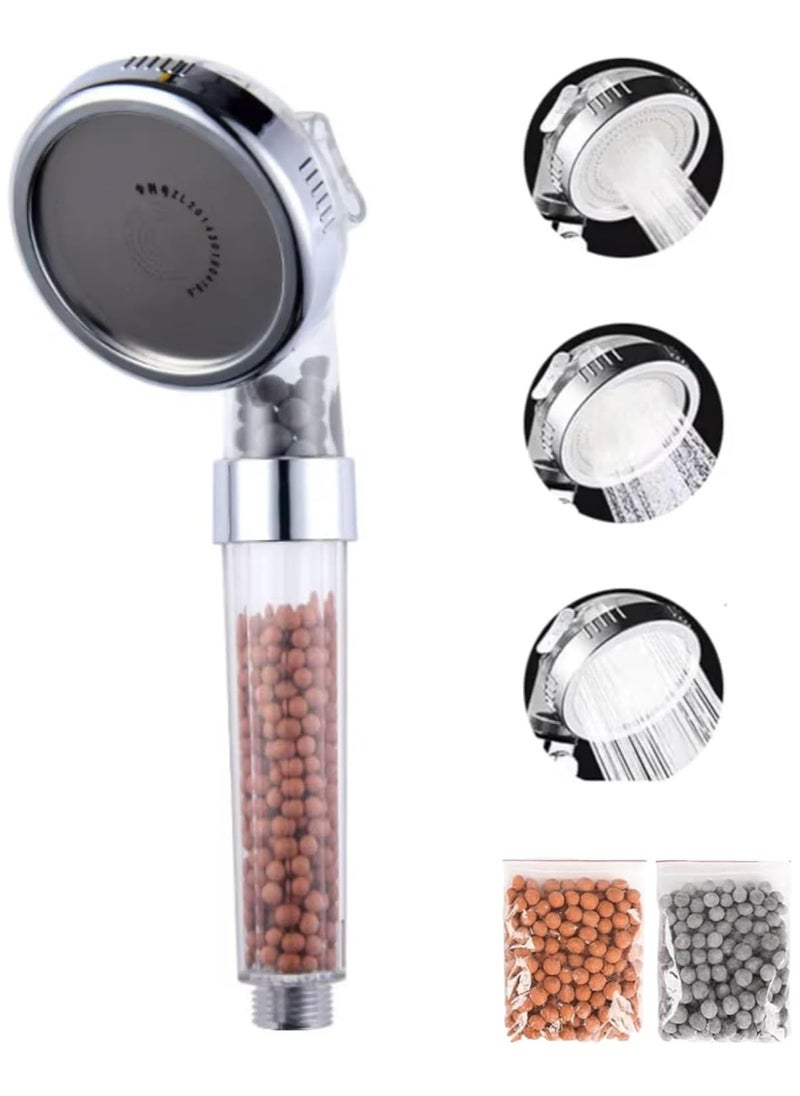 COMFET COMFET High-Pressure Filtered Shower Head with Handheld - 3 Spray Modes, Removes Chlorine, Softens Water, Reduces Hair Loss & Dry Skin, Ideal for Hard Water + FREE Mineral Balls  - Image 1