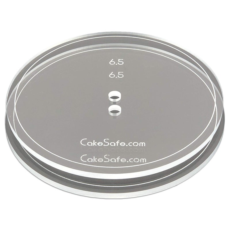 CAKESAFE 265 أقراص أكريليك شفافة أداة مثالية لتنعيم كريمة الزبدة على كعكاتك