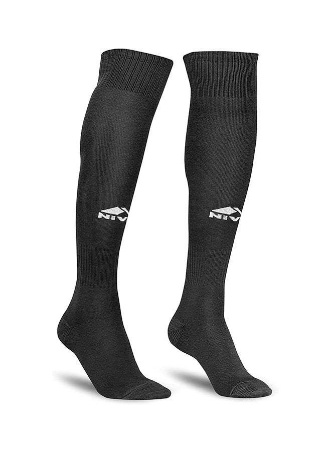 Nivia Plain Encounter Football Socks / Stockings | Size : M  | for Men & Women | Knee Length long Stockings | For Football Soccer & other Sports  - Image 1