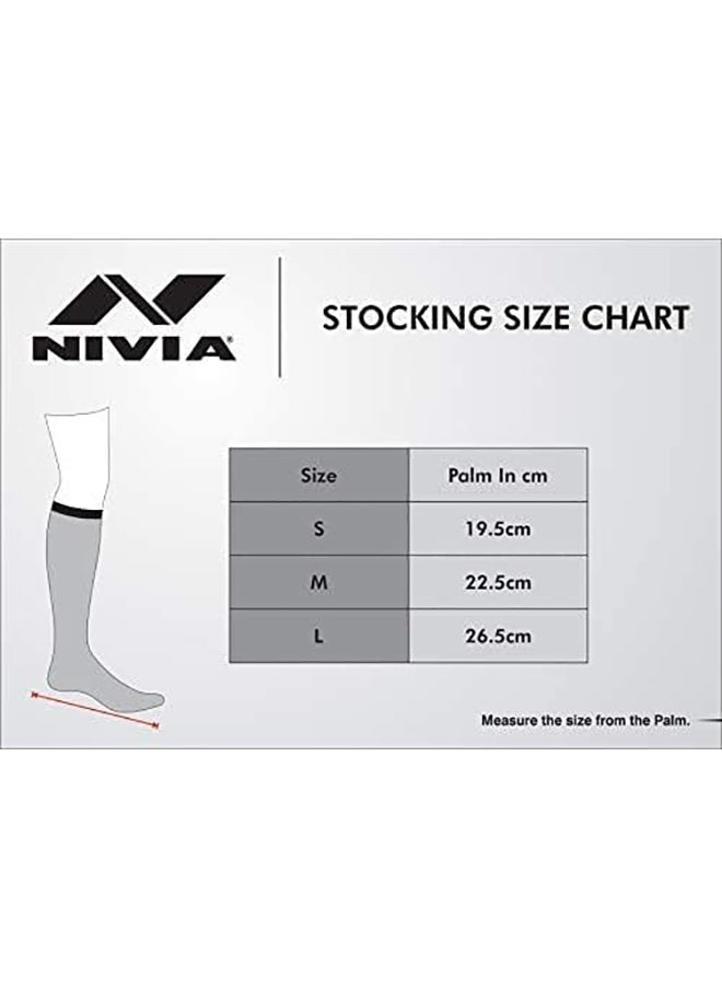 Nivia Plain Encounter Football Socks / Stockings | Size : M  | for Men & Women | Knee Length long Stockings | For Football Soccer & other Sports  - Image 5