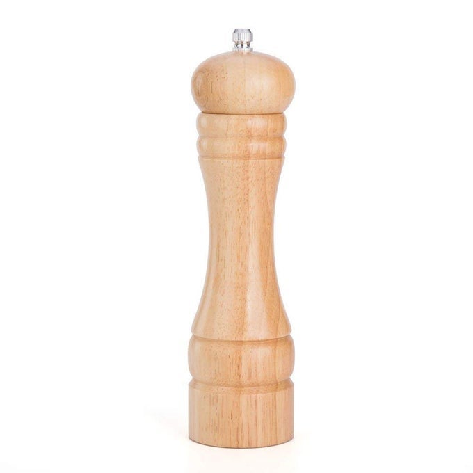 SALT SPICE STORAGE MIXER GRINDER WOOD SPICE MILL GRINDER WOODEN TRADITIONAL PEPPER MILL GRINDER MULLER SALT AND SPICE GRINDER MIXER BIG 8 INCH