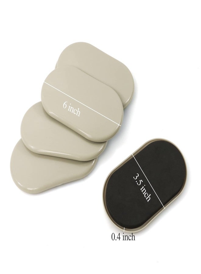 kayzn Furniture Slider,3-1/2" x 6" Oval Heavy-Duty Furniture Mover,Reusable Carpet Slider for Furniture,Heavy Furniture Moving Pads Moving Slider-Protect The Surface of The Carpet,(8 Pack) - Image 2