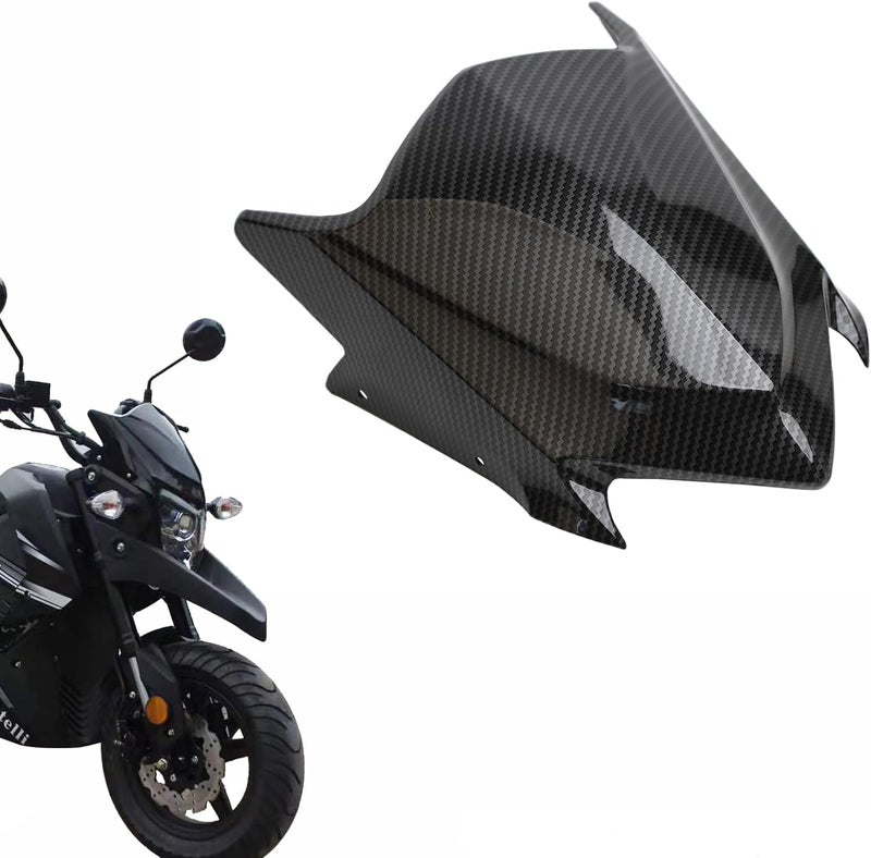 Minho Motorcycle Windshield for Honda Grom MSX 125 (2013-2016) - Carbon Fiber Pattern - Image 2