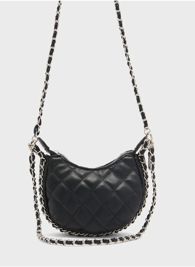 جينجر Quilted Crossbody Bag With Chain