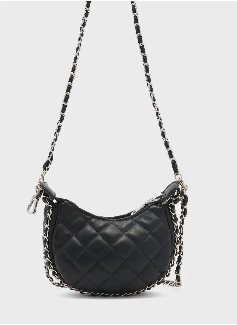 Ginger Quilted Crossbody Bag With Chain