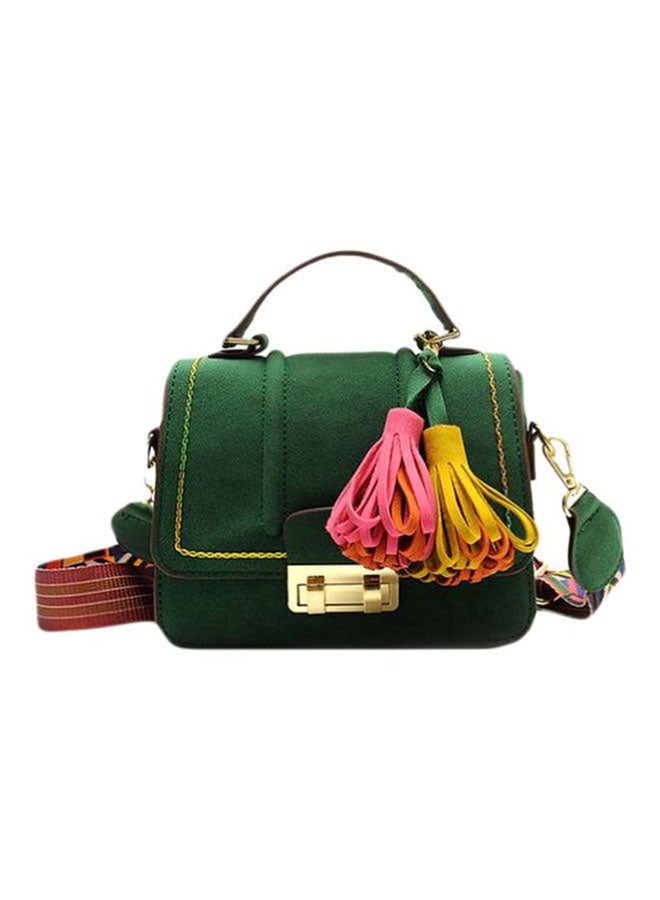 Vintage Pattern Handbag Green - Image 1