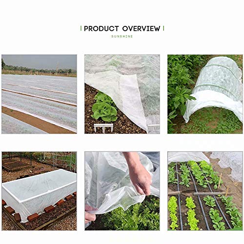 Agfabric Plant Covers Freeze Protection 7'x25' 0.9oz Floating Row Cover Garden Plant Cover Freeze Cloths for Plants Winter Frost Season Extension,White - Image 4