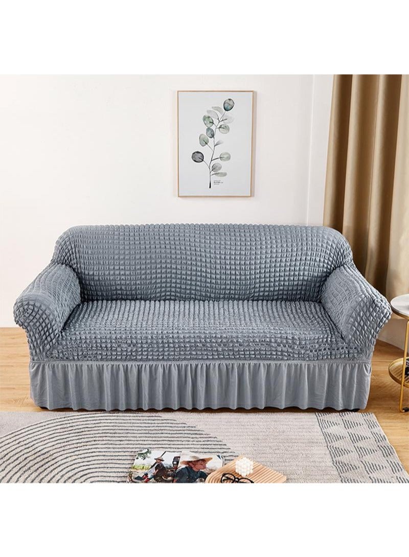 GOOTOY 4-Piece Couch Sofa Cover with Skirt Durable Washable High Elastic Stretchable Easy Fit Universal Furniture Protector - Image 2
