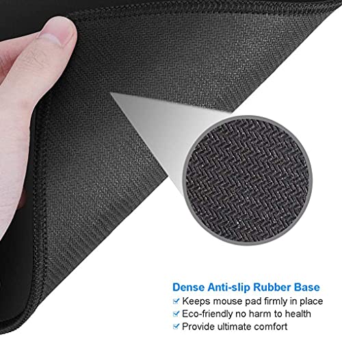 BOSOBO Cute Mouse Pad, Round Mandala Mouse Mat with Design, Non-Slip Rubber Base Mousepad with Stitched Edge, Waterproof Women Small Size 7.9 x 7.9 Inch, Pretty Mandala - Image 4