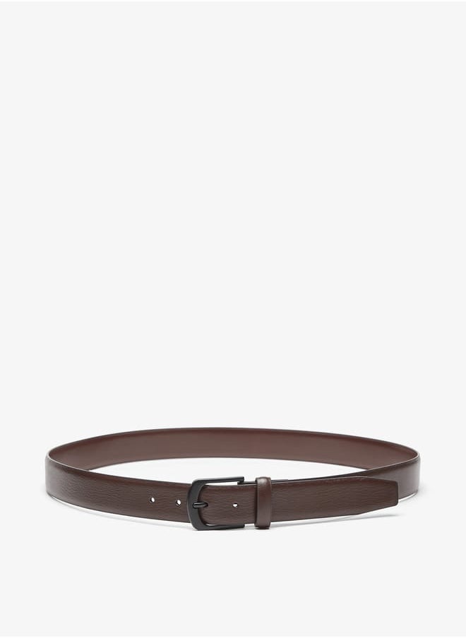 LBL by Shoexpress Men's Textured Belt with Pin Buckle Closure  - Image 1