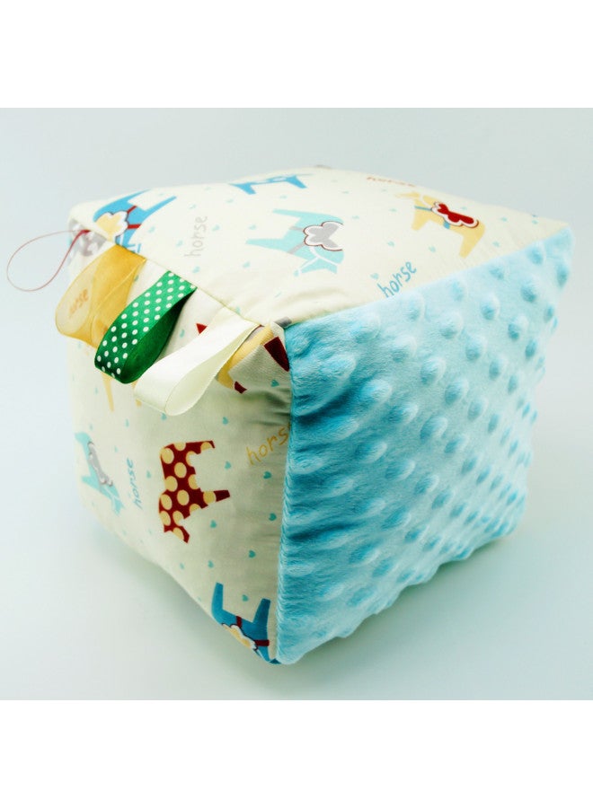 Baby Rubik's Cube Bean Ball Newborn Baby Pacifying Toy Puppet-Color:Green Pony - Image 1