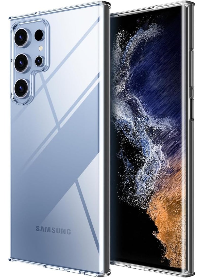 Houmt Samsung Galaxy S22 Ultra Clear Case Cover Slim Crystal Clear Full Transparency Shockproof Cover For Samsung Galaxy S22 Ultra - Image 1