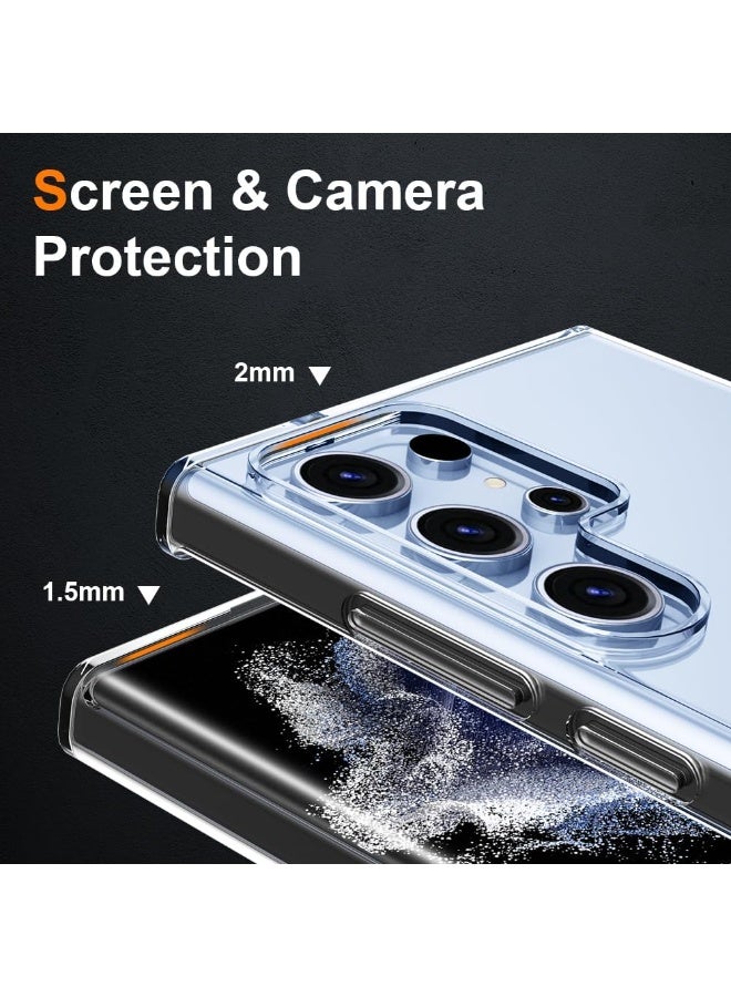 Houmt Samsung Galaxy S22 Ultra Clear Case Cover Slim Crystal Clear Full Transparency Shockproof Cover For Samsung Galaxy S22 Ultra - Image 5