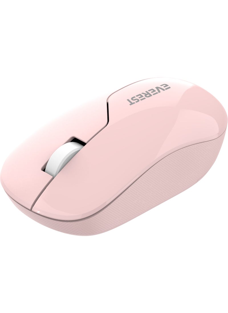 Everest SMW-973 USB Pink 2.4ghz Wireless Mouse  - Image 5