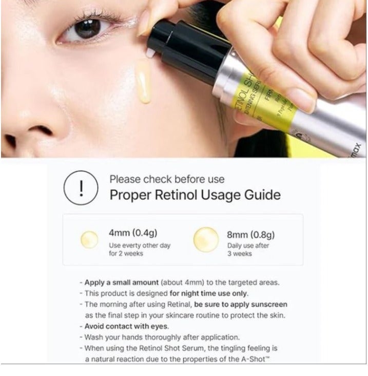 Celimax Vita-A Retinol & Retinal Shot Tightening Duo Set | Retinol Serum 30ml + Retinal Booster 15ml | Korean Anti-Aging Skincare for Wrinkles, Fine Lines, Firming, Pore Care & Skin Smoothing - Image 4