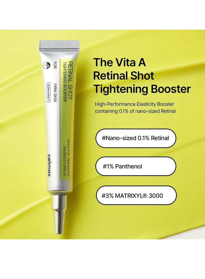 Celimax Vita-A Retinol & Retinal Shot Tightening Duo Set | Retinol Serum 30ml + Retinal Booster 15ml | Korean Anti-Aging Skincare for Wrinkles, Fine Lines, Firming, Pore Care & Skin Smoothing - Image 2