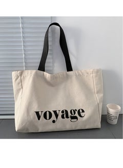Generic Women's Shoulder Tote Bag Canvas Handbag For Women Large Capacity Bucket Bag Fashionable Travel Messenger Shoulder Bag for Ladies Girls College Students  - Image 1