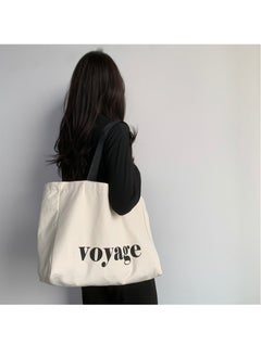 Generic Women's Shoulder Tote Bag Canvas Handbag For Women Large Capacity Bucket Bag Fashionable Travel Messenger Shoulder Bag for Ladies Girls College Students  - Image 3