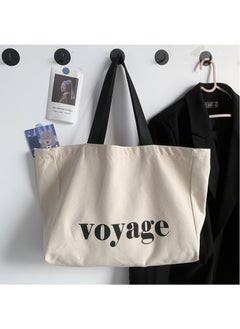 Generic Women's Shoulder Tote Bag Canvas Handbag For Women Large Capacity Bucket Bag Fashionable Travel Messenger Shoulder Bag for Ladies Girls College Students  - Image 5