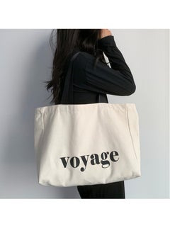 Generic Women's Shoulder Tote Bag Canvas Handbag For Women Large Capacity Bucket Bag Fashionable Travel Messenger Shoulder Bag for Ladies Girls College Students  - Image 4